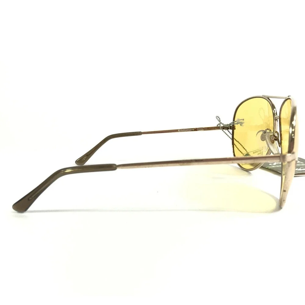 Vintage Serengeti Sunglasses 5129M Mens Gold Aviators Yellow Photochromic Lenses